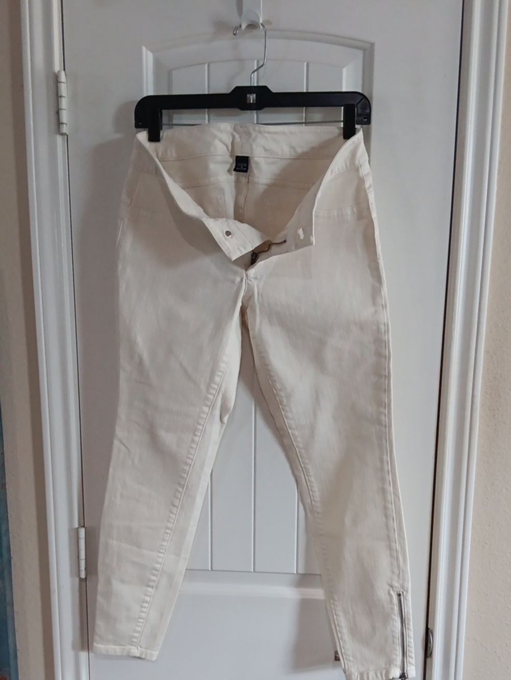Vintage Victoria’s Secret VS Siren London Jean White Skinny Ankle Zip Denim 8